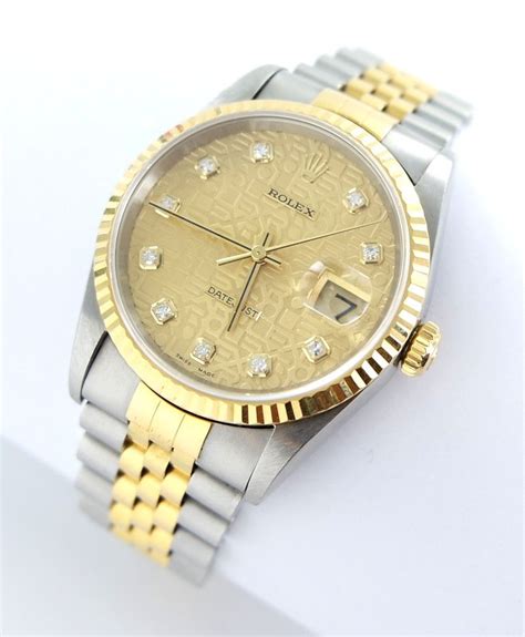 rolex datejust gold herren